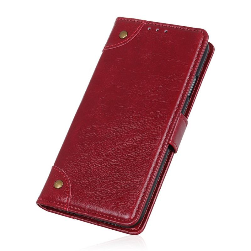 Capa Flip Para OnePlus Nord CE 2 5G Couro Abotoado