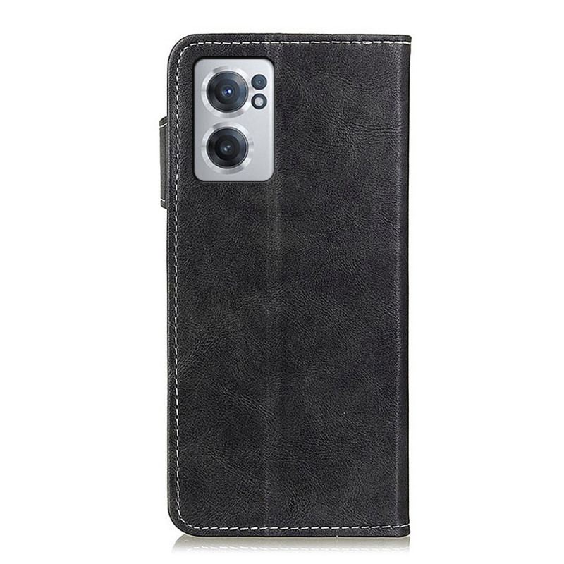 Capa Flip Para OnePlus Nord CE 2 5G Couro Sintético Em S