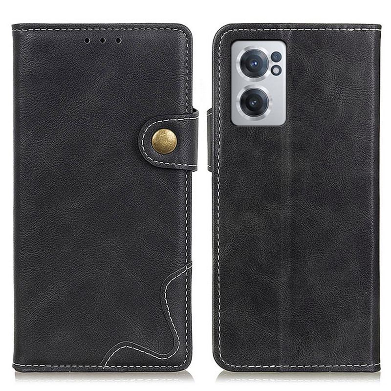 Capa Flip Para OnePlus Nord CE 2 5G Couro Sintético Em S