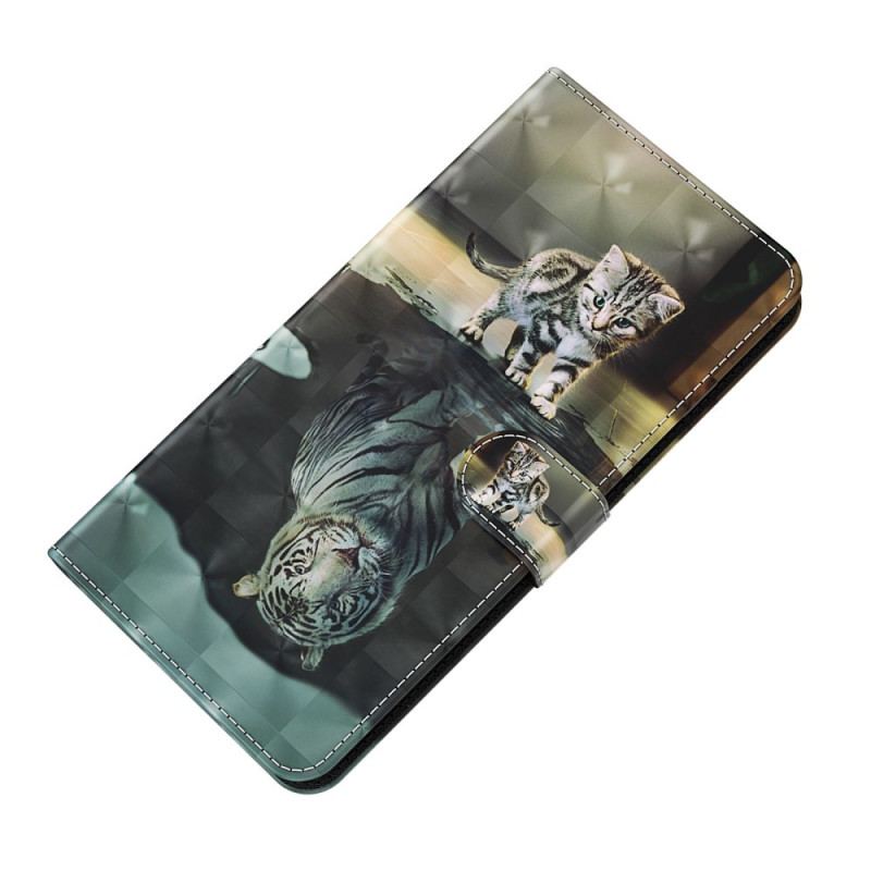 Capa Flip Para OnePlus Nord CE 2 5G Futuro Tigre