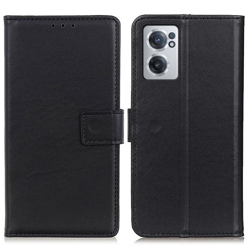 Capa Flip Para OnePlus Nord CE 2 5G Imitação De Couro Anti-impressão Digital