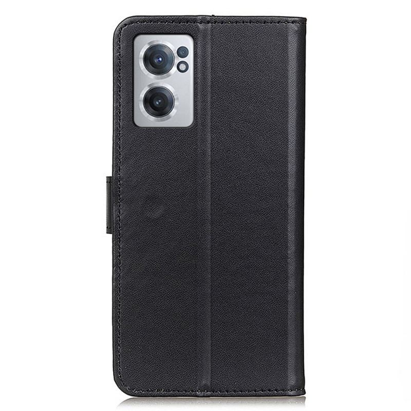 Capa Flip Para OnePlus Nord CE 2 5G Imitação De Couro Anti-impressão Digital