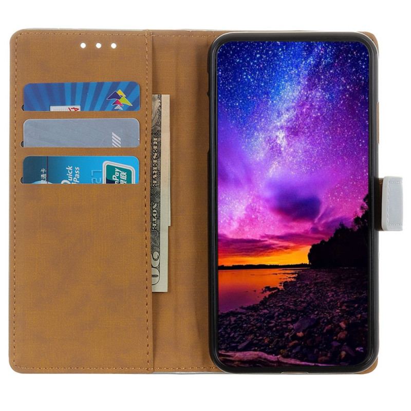 Capa Flip Para OnePlus Nord CE 2 5G Imitação De Couro Anti-impressão Digital