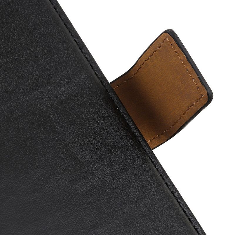 Capa Flip Para OnePlus Nord CE 2 5G Imitação De Couro Anti-impressão Digital