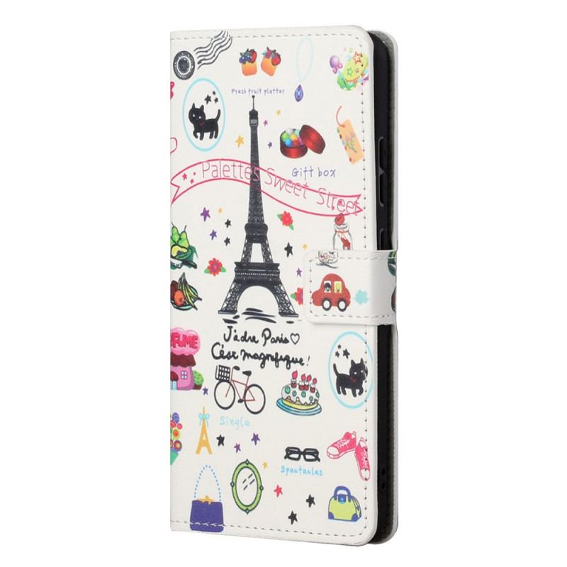 Capa Flip Para OnePlus Nord CE 2 5G Paris Apaixonada