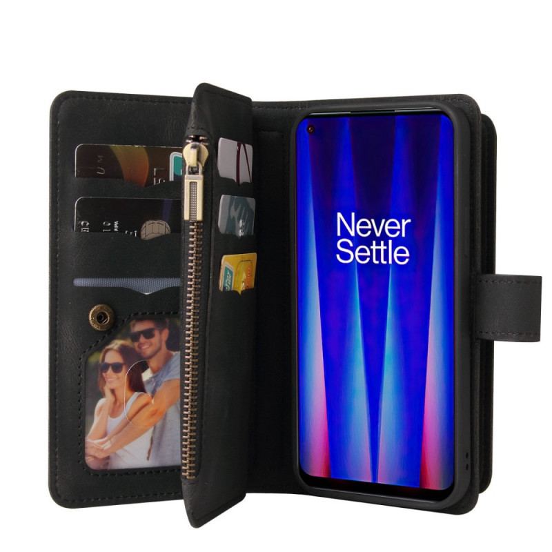 Capa Flip Para OnePlus Nord CE 2 5G Capa Tipo Carteira De Cordão Carteira Alça