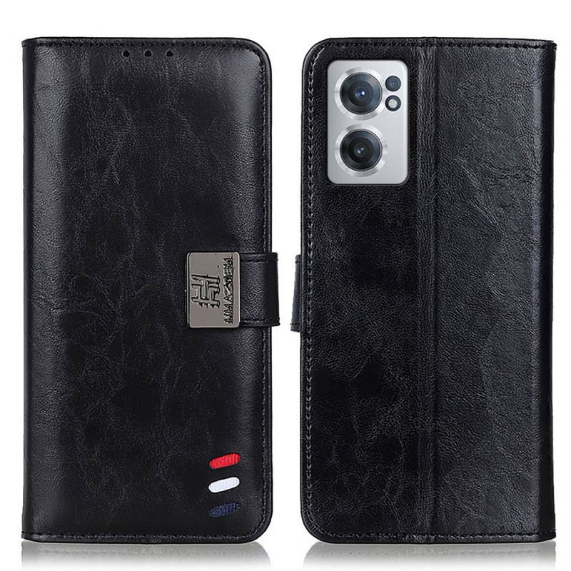 Capa Flip Para OnePlus Nord CE 2 5G Tricolor Kazneh