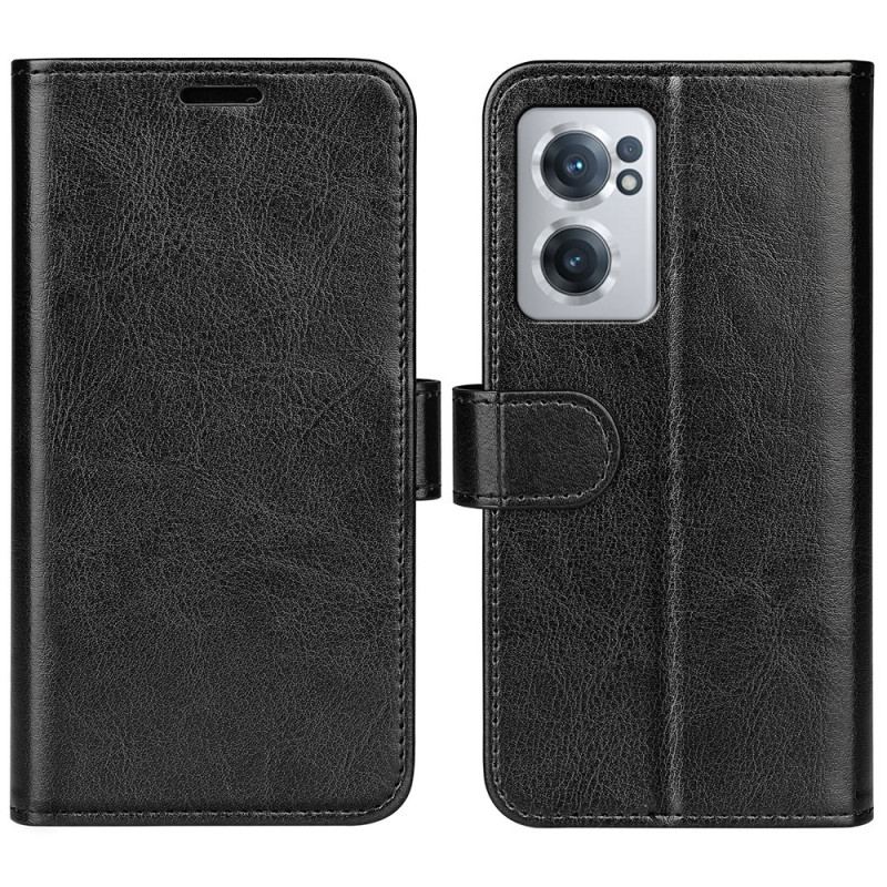 Capa Folio Para OnePlus Nord CE 2 5G Couro Falso Clássico