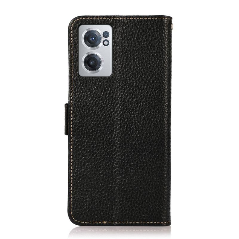 Capa Folio Para OnePlus Nord CE 2 5G Couro Lichia Kazneh