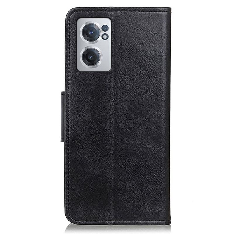 Capa Folio Para OnePlus Nord CE 2 5G Couro Sintético Chique