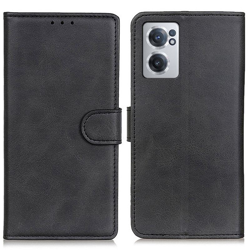 Capa Folio Para OnePlus Nord CE 2 5G Couro Sintético Texturizado