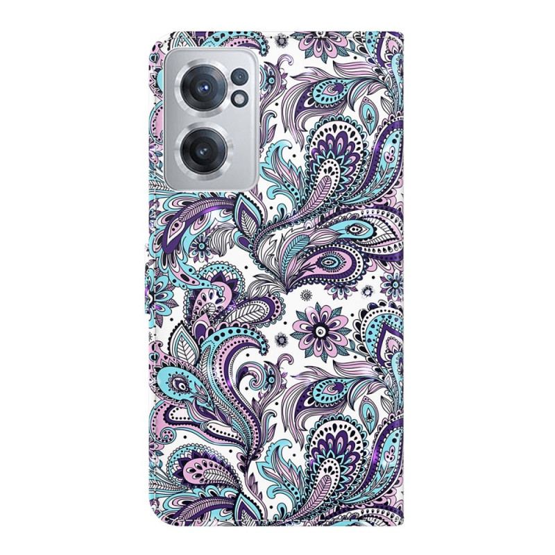 Capa Folio Para OnePlus Nord CE 2 5G Mandala Multicolorida