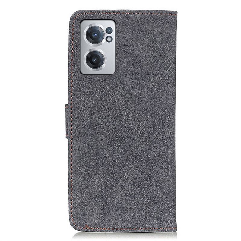 Capa Folio Para OnePlus Nord CE 2 5G Retro Kazneh