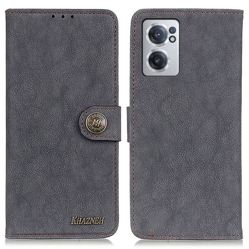 Capa Folio Para OnePlus Nord CE 2 5G Retro Kazneh