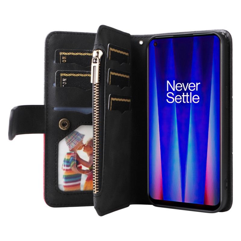 Capa Folio Para OnePlus Nord CE 2 5G Capa Tipo Carteira Carteira Multifuncional