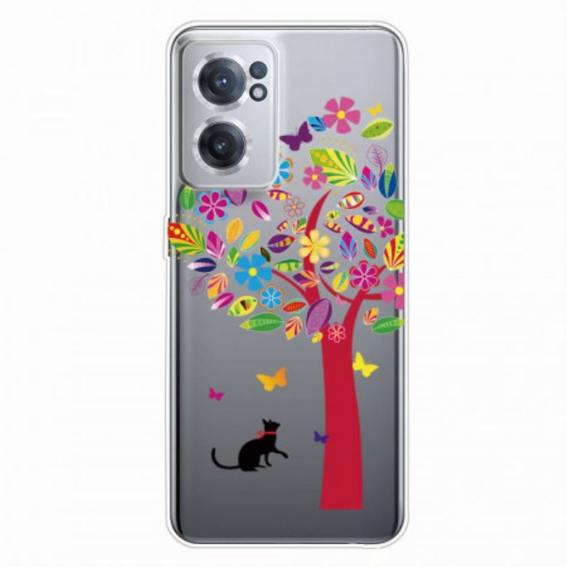 Capa Para OnePlus Nord CE 2 5G Árvore De Gato