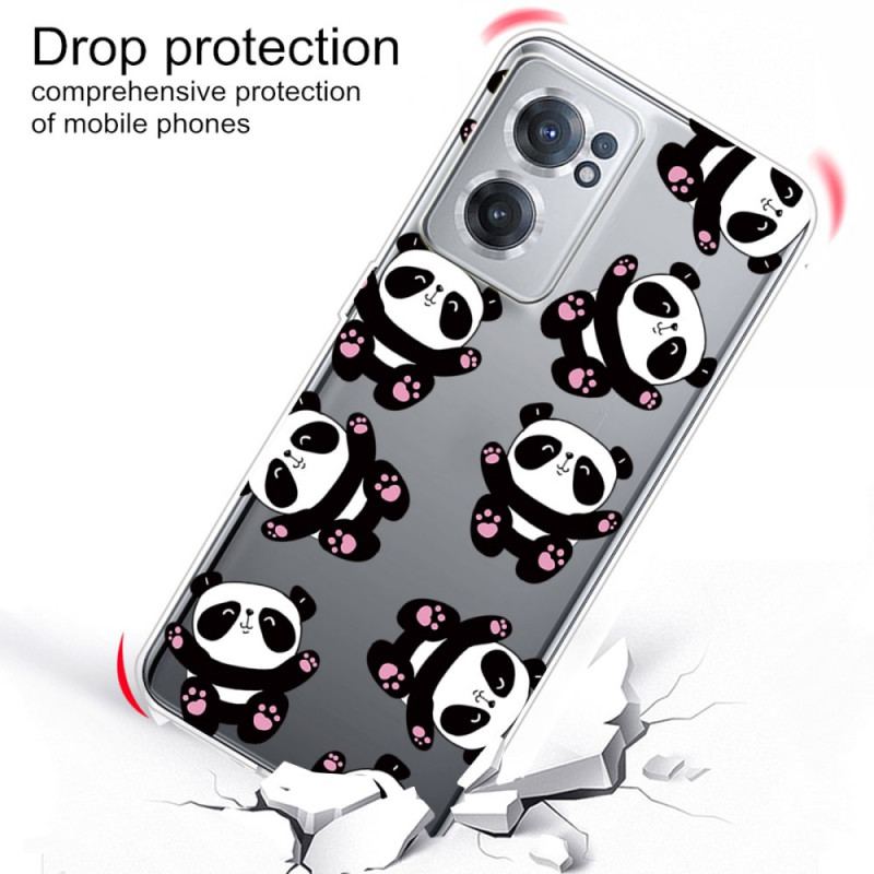 Capa Para OnePlus Nord CE 2 5G Bebês Pandas