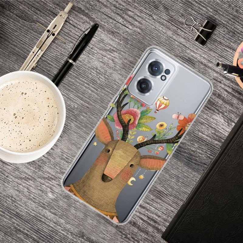 Capa Para OnePlus Nord CE 2 5G Cervos Em Flores