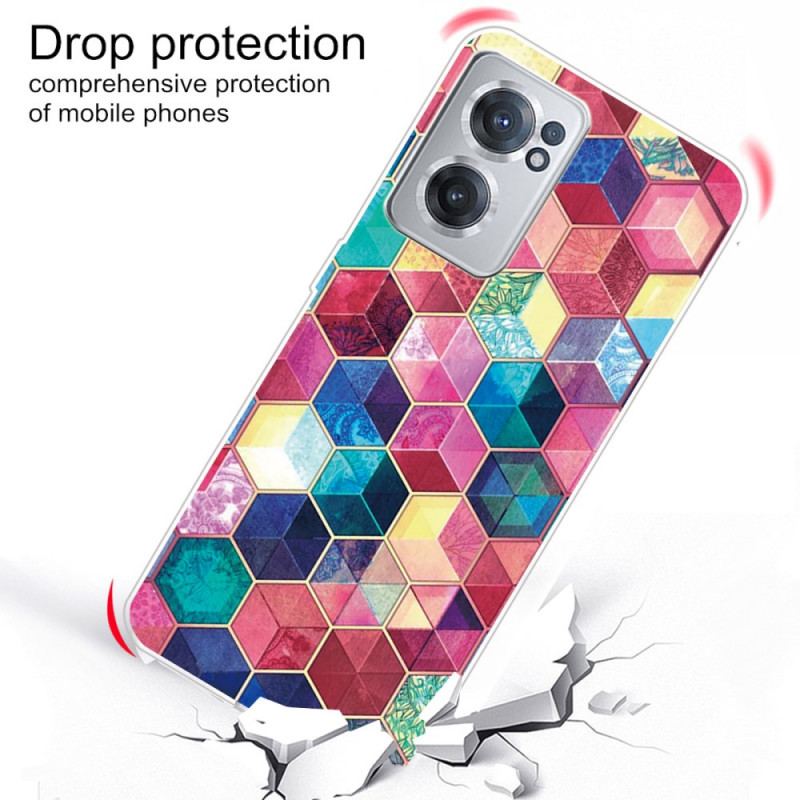 Capa Para OnePlus Nord CE 2 5G Cubos Multicoloridos