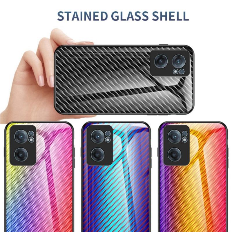 Capa Para OnePlus Nord CE 2 5G Fibra De Carbono