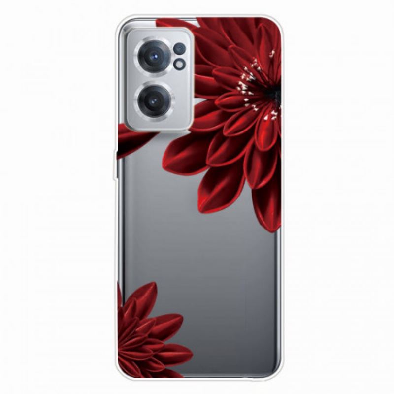 Capa Para OnePlus Nord CE 2 5G Flor Escarlate