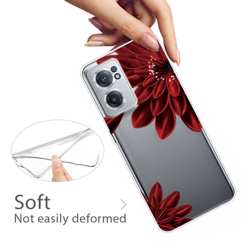 Capa Para OnePlus Nord CE 2 5G Flor Escarlate