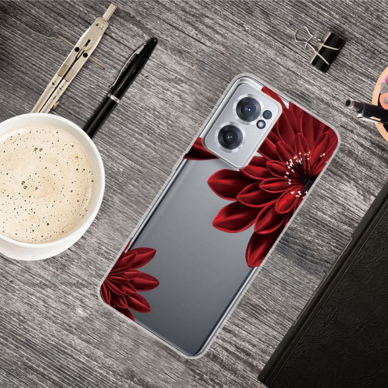 Capa Para OnePlus Nord CE 2 5G Flor Escarlate