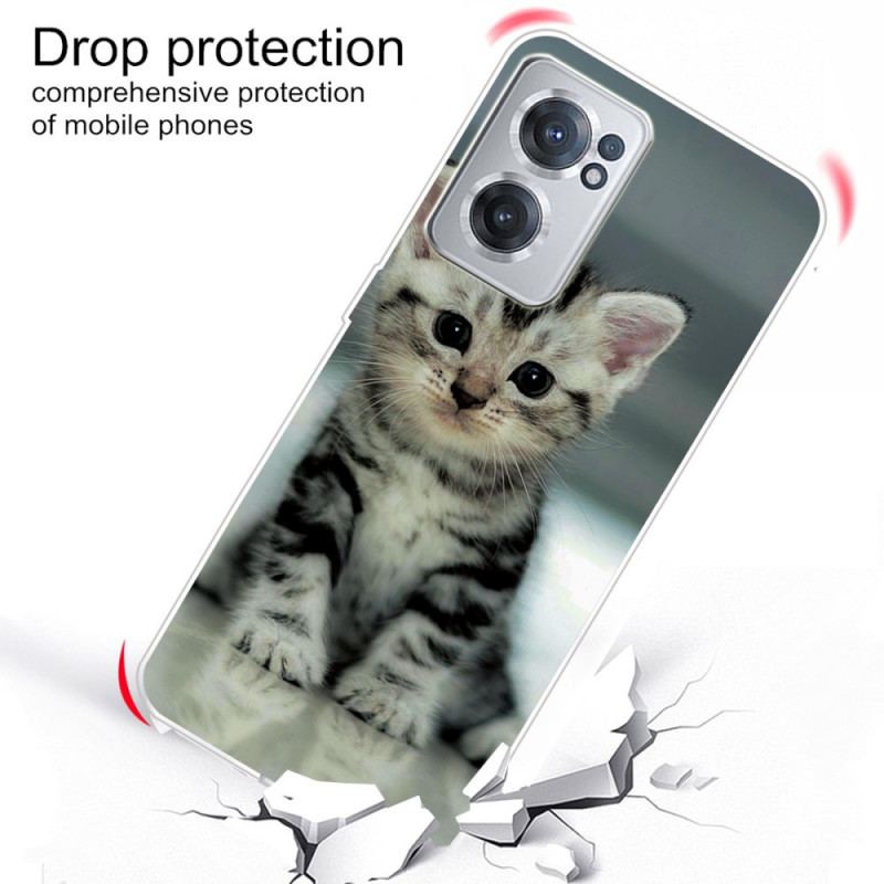 Capa Para OnePlus Nord CE 2 5G Gatinho Tímido