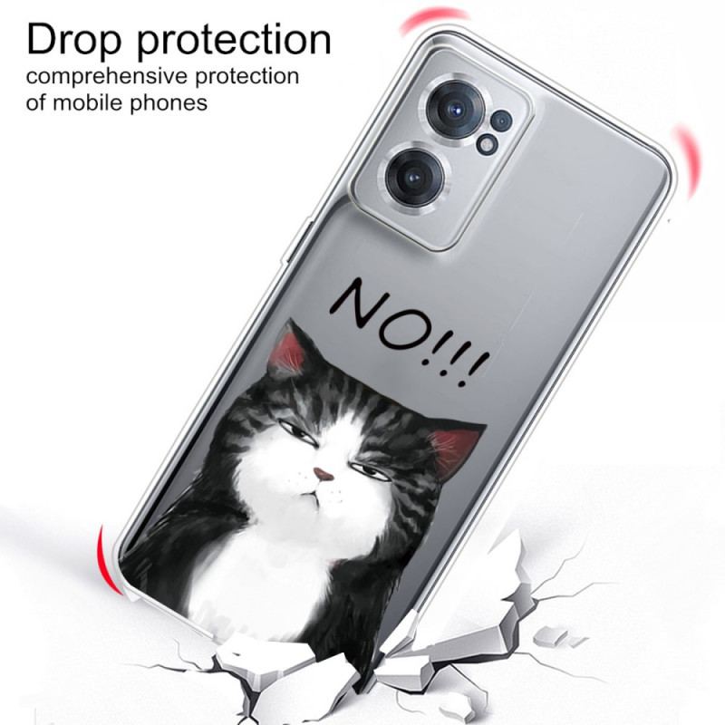 Capa Para OnePlus Nord CE 2 5G Gato Rabugento