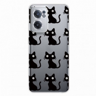 Capa Para OnePlus Nord CE 2 5G Gatos Pretos