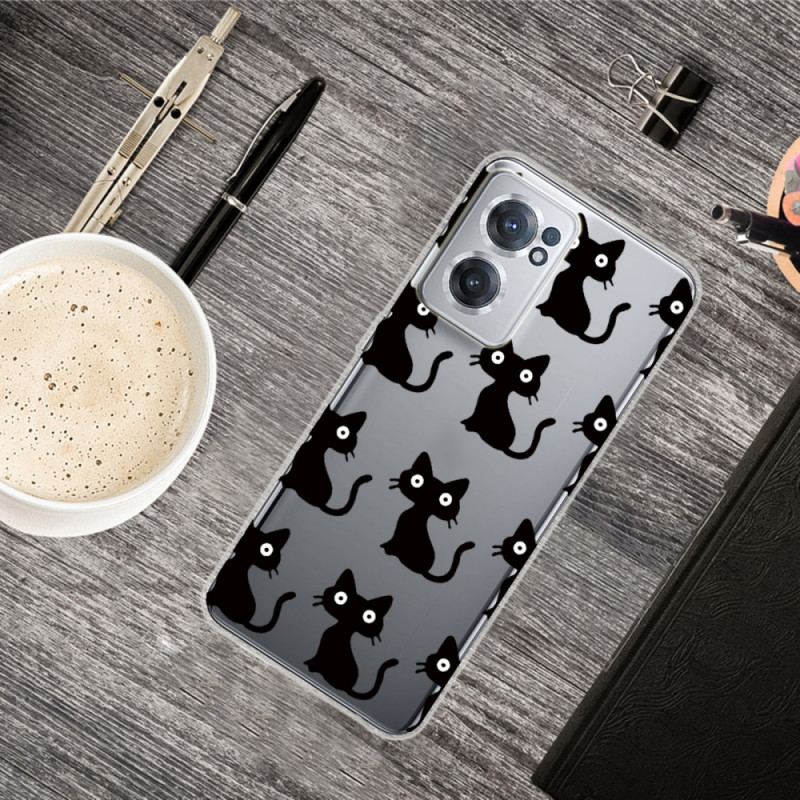 Capa Para OnePlus Nord CE 2 5G Gatos Pretos