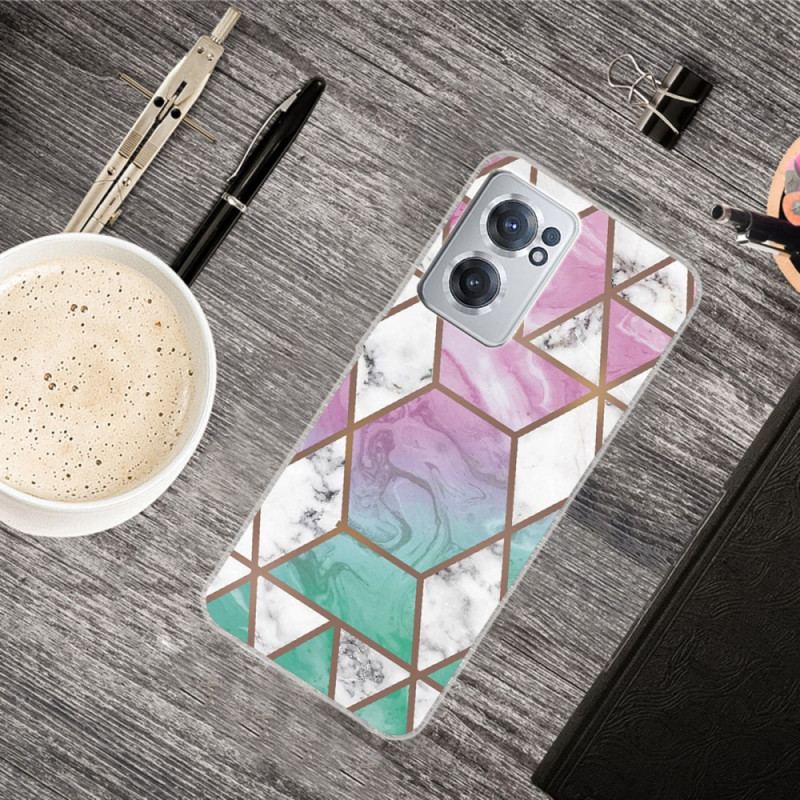 Capa Para OnePlus Nord CE 2 5G Hexágonos E Triângulos