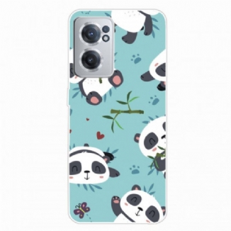 Capa Para OnePlus Nord CE 2 5G Pandas Cochilando