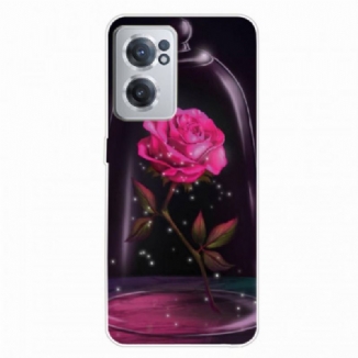 Capa Para OnePlus Nord CE 2 5G Rosa Sob O Vidro