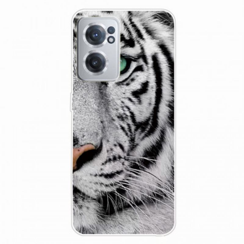 Capa Para OnePlus Nord CE 2 5G Tigre Branco