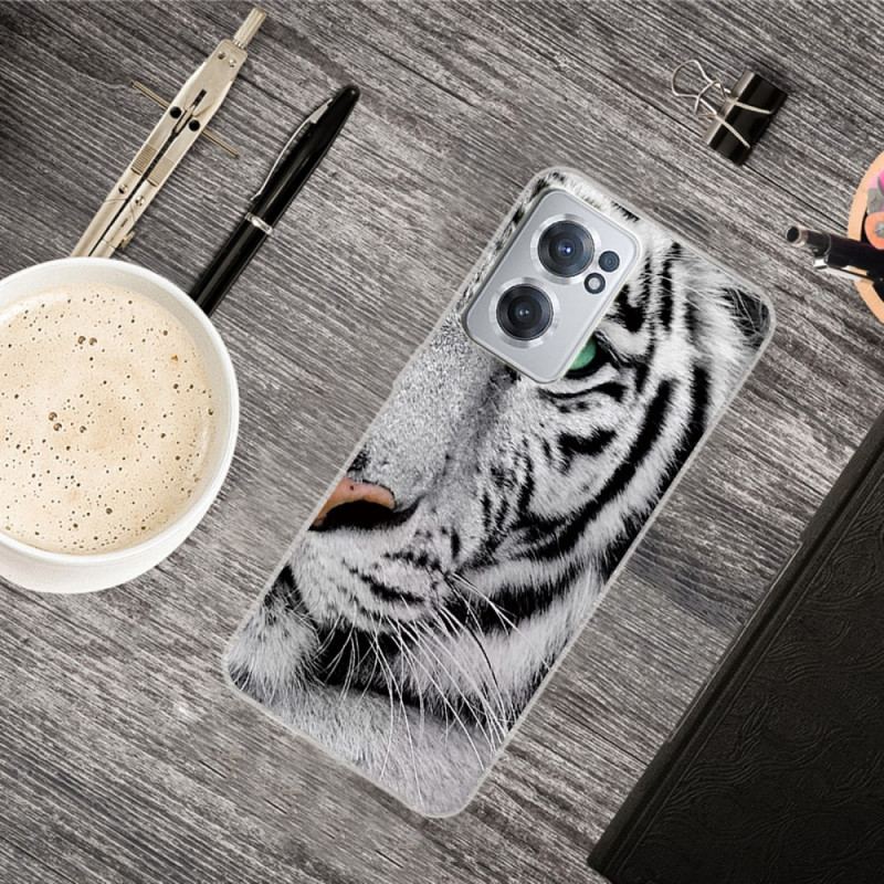 Capa Para OnePlus Nord CE 2 5G Tigre Branco