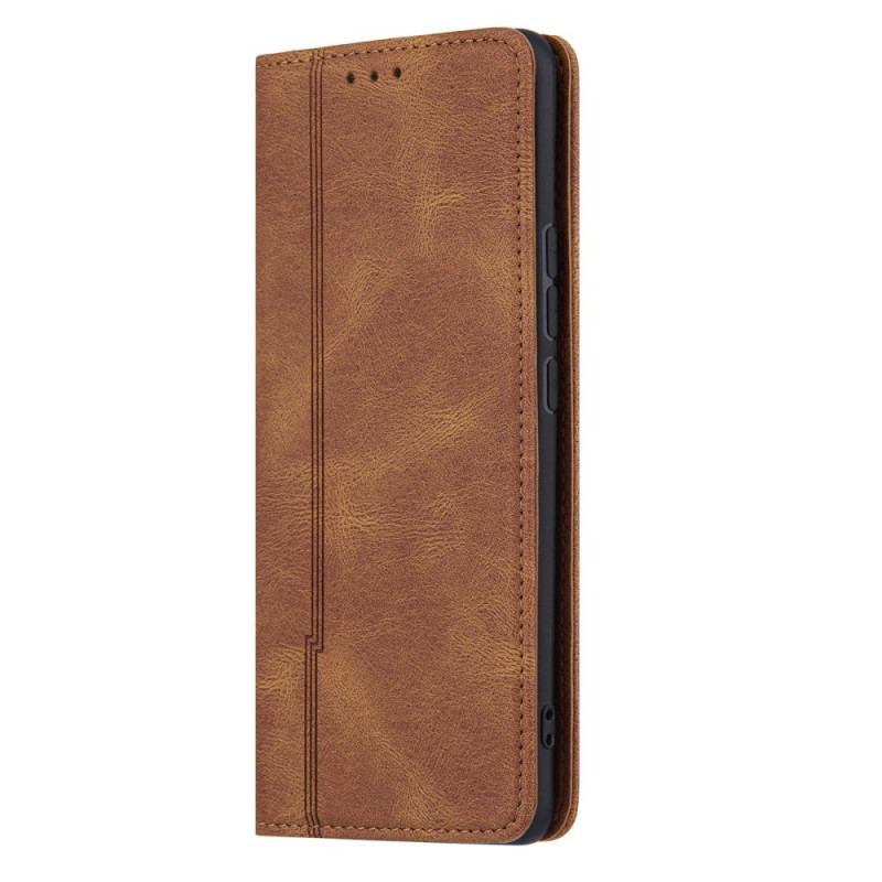 Capa De Celular Para Xiaomi Mi 11 Lite 4G / 5G / 5G NE Flip Alta-costura Com Sensação De Pele