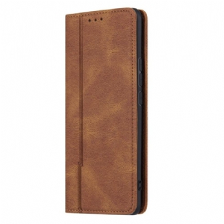 Capa De Celular Para Xiaomi Mi 11 Lite 4G / 5G / 5G NE Flip Alta-costura Com Sensação De Pele