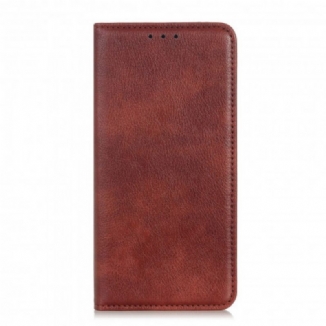 Capa De Celular Para Xiaomi Mi 11 Lite 4G / 5G / 5G NE Flip Couro Litchi Elegance Dividido