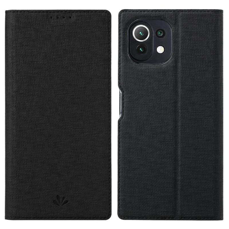 Capa De Celular Para Xiaomi Mi 11 Lite 4G / 5G / 5G NE Flip Série Vili Dmx Texturizada