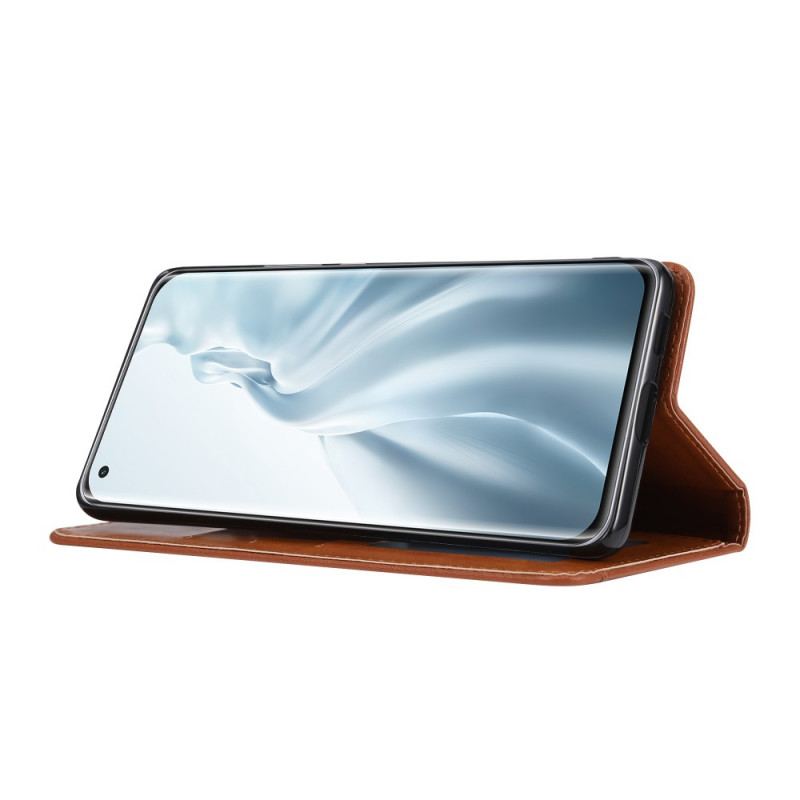 Capa De Celular Para Xiaomi Mi 11 Lite 4G / 5G / 5G NE Flip Titular De Cartão De Couro Sintético