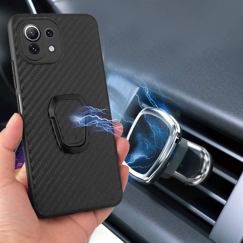 Capa De Celular Para Xiaomi Mi 11 Lite 4G / 5G / 5G NE Suporte De Anel Estilo Crocodilo