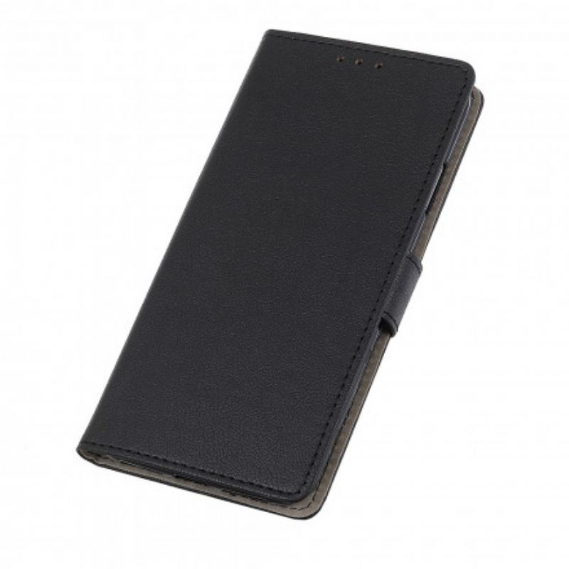 Capa De Couro Para Xiaomi Mi 11 Lite 4G / 5G / 5G NE Efeito Couro Brilhante Simples