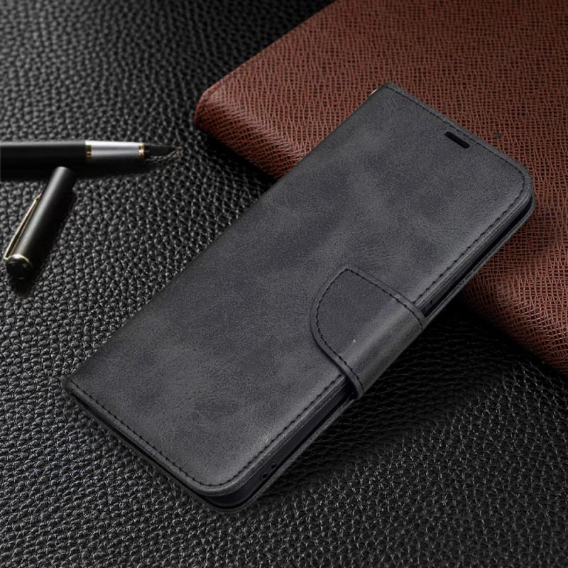 Capa De Couro Para Xiaomi Mi 11 Lite 4G / 5G / 5G NE Flip Retalho Liso Oblíquo