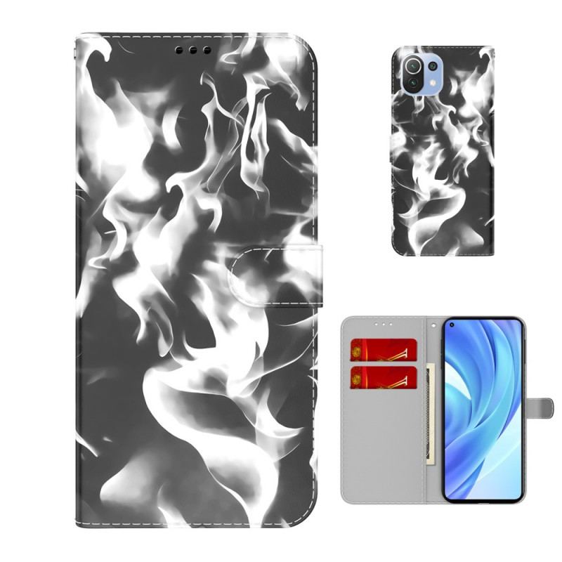 Capa De Couro Para Xiaomi Mi 11 Lite 4G / 5G / 5G NE Padrão Abstrato