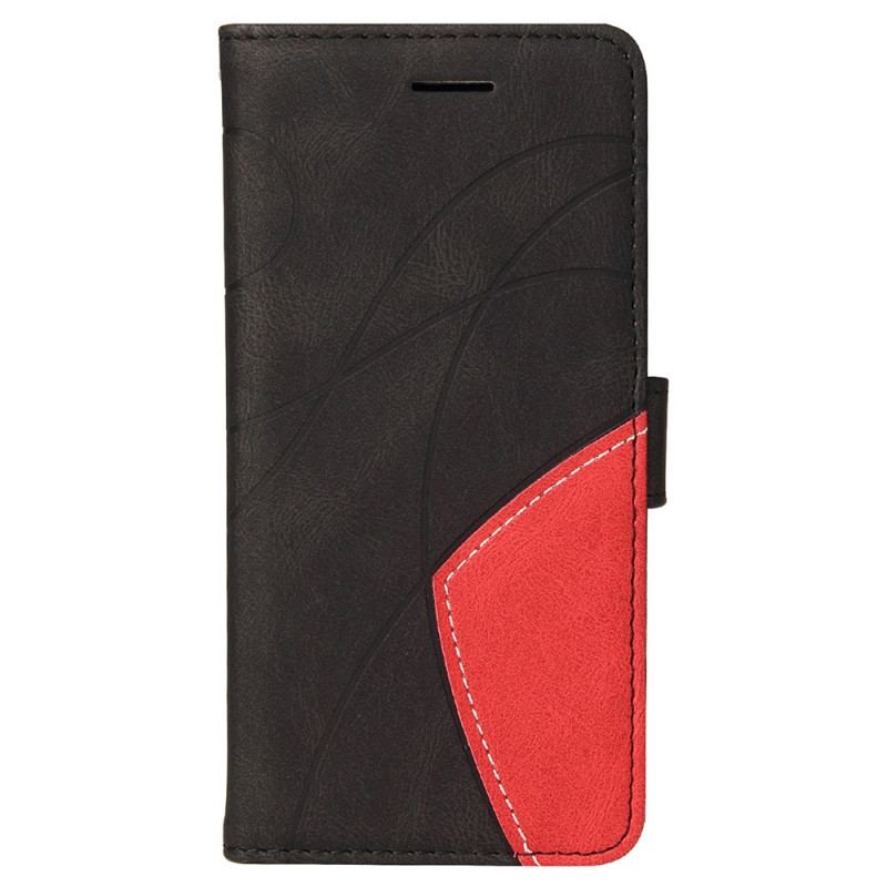 Capa Em Pele Para Xiaomi Mi 11 Lite 4G / 5G / 5G NE Dois Tons