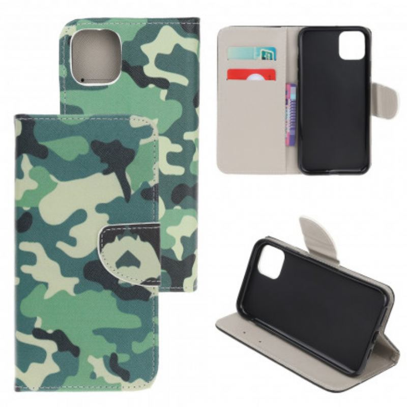 Capa Flip Para Xiaomi Mi 11 Lite 4G / 5G / 5G NE Camuflar