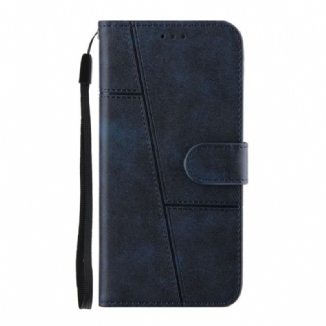 Capa Flip Para Xiaomi Mi 11 Lite 4G / 5G / 5G NE De Cordão Strap Geo