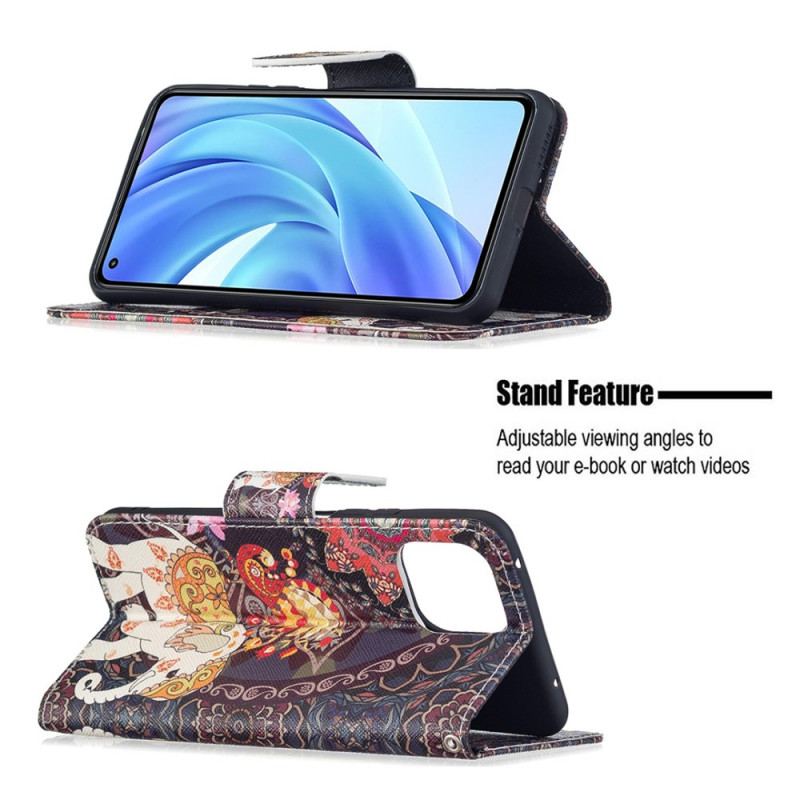 Capa Flip Para Xiaomi Mi 11 Lite 4G / 5G / 5G NE Elefantes Indianos