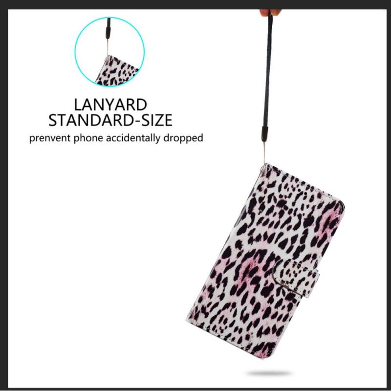 Capa Flip Para Xiaomi Mi 11 Lite 4G / 5G / 5G NE Estampa De Leopardo